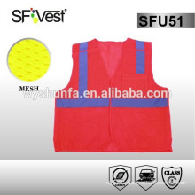 2015 New Products traffic warning mesh vest reflective safety straps vest